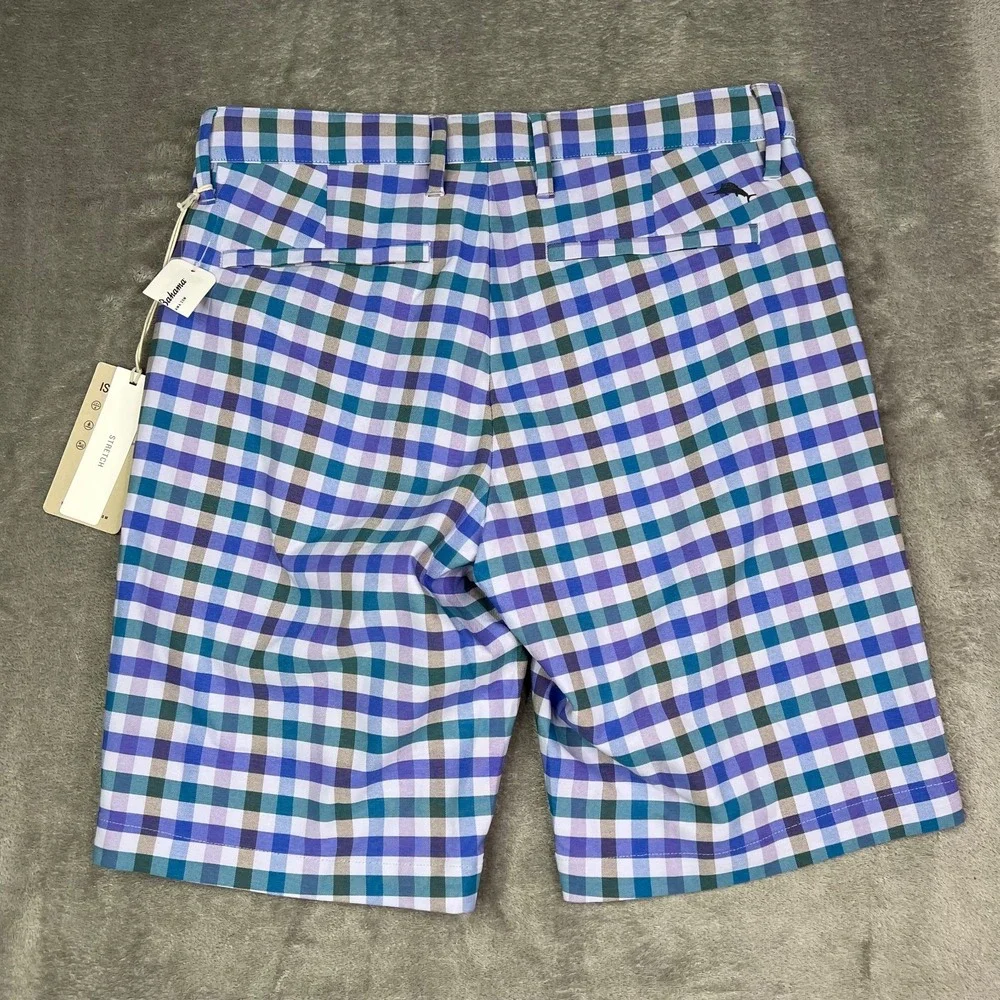 Tommy Bahama Island Zone Shorts Men 30 Multicolor Beach Driver Check Performance